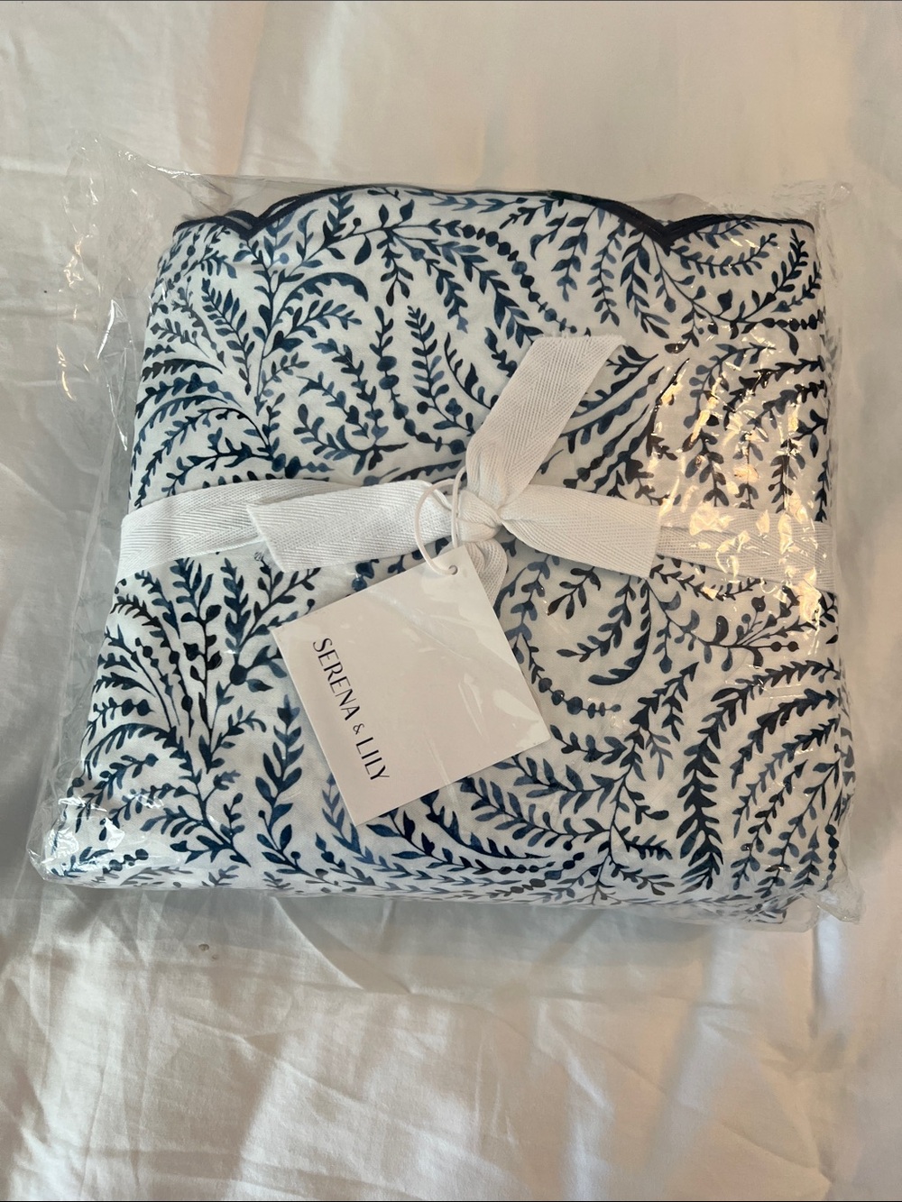 Serena & Lily Priano Sateen Navy Sheet Set QUEEN